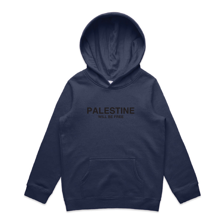 Palestine Will be free Kids Jumper - MIDNIGHT BLUE