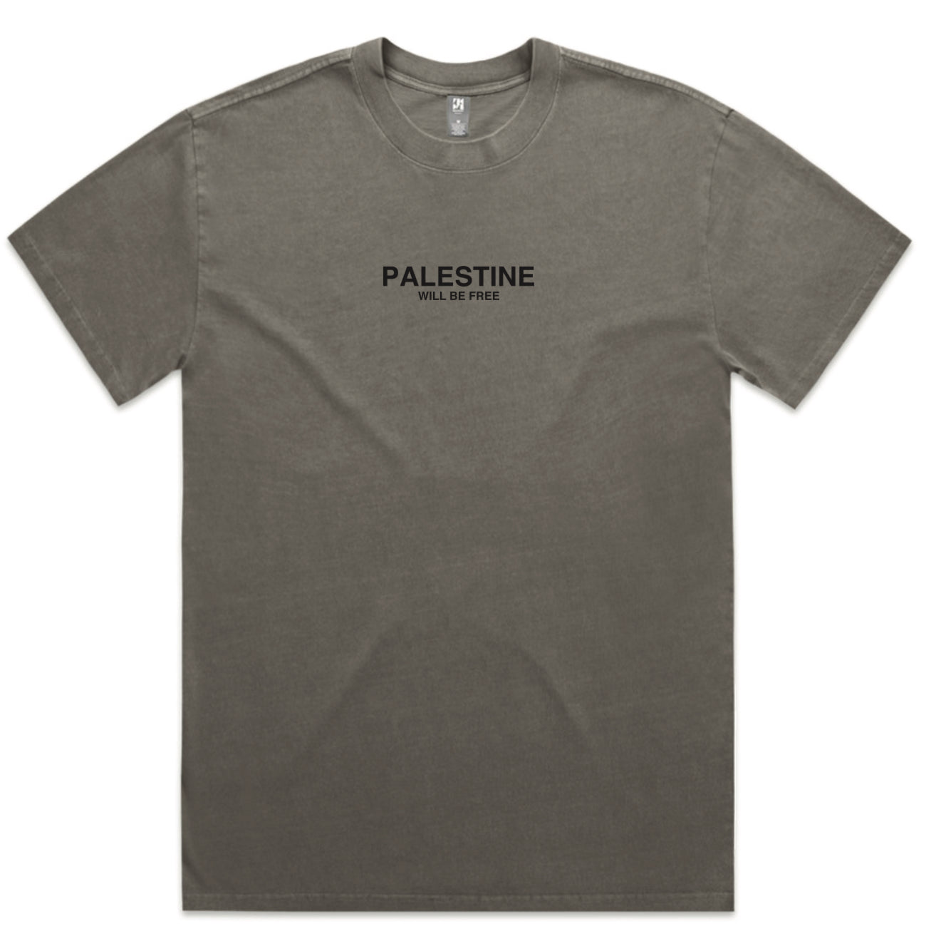 Palestine Will Be Free Adult T-Shirt - FADED GREY