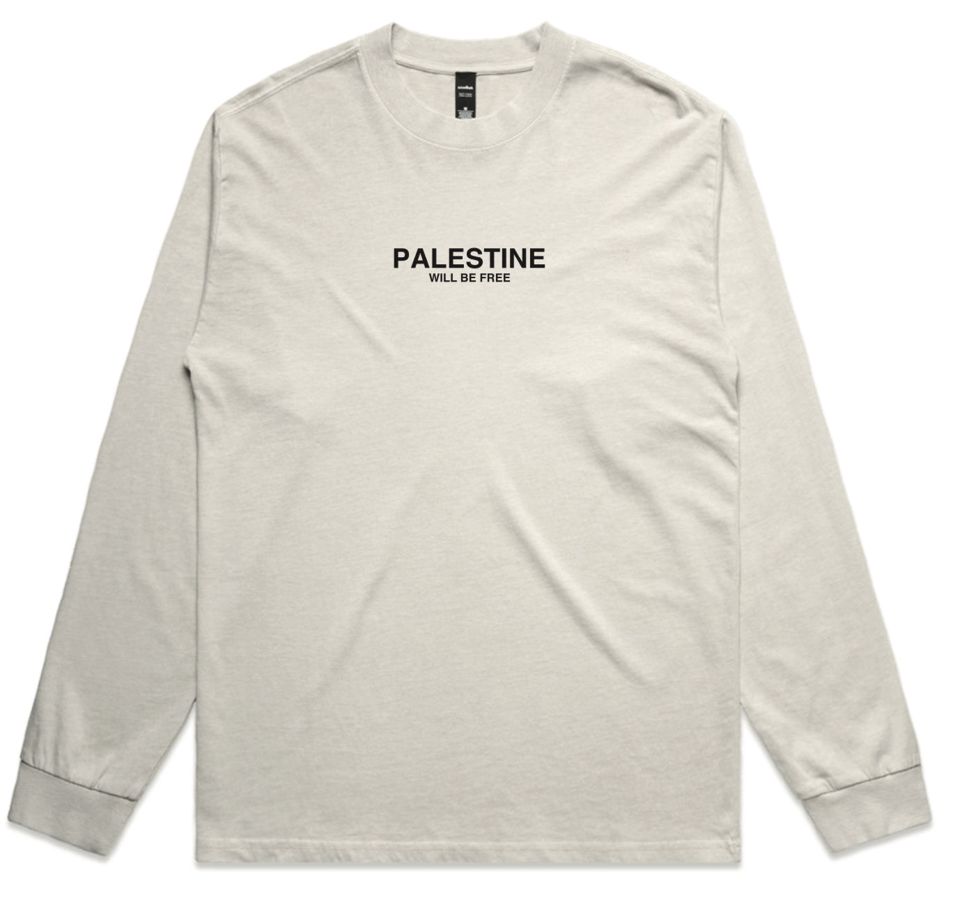 Palestine Will Be Free Adult Long sleeve T-Shirt - FADED BONE