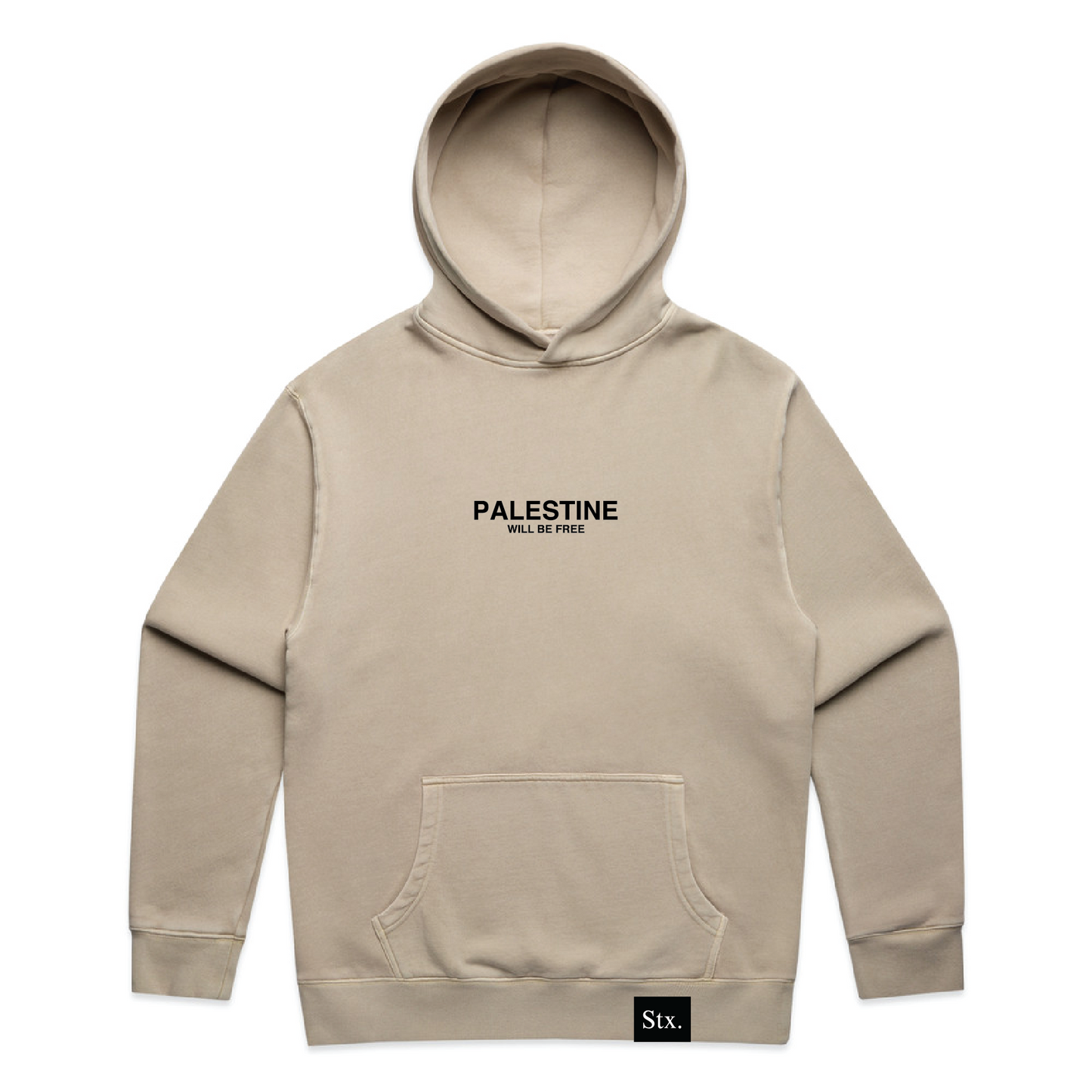 Palestine Will Be Free Adult Hoodie - FADED TAUPE