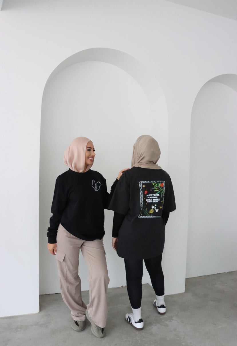 Palestine x Lebanon - Adult Long sleeve Shirts