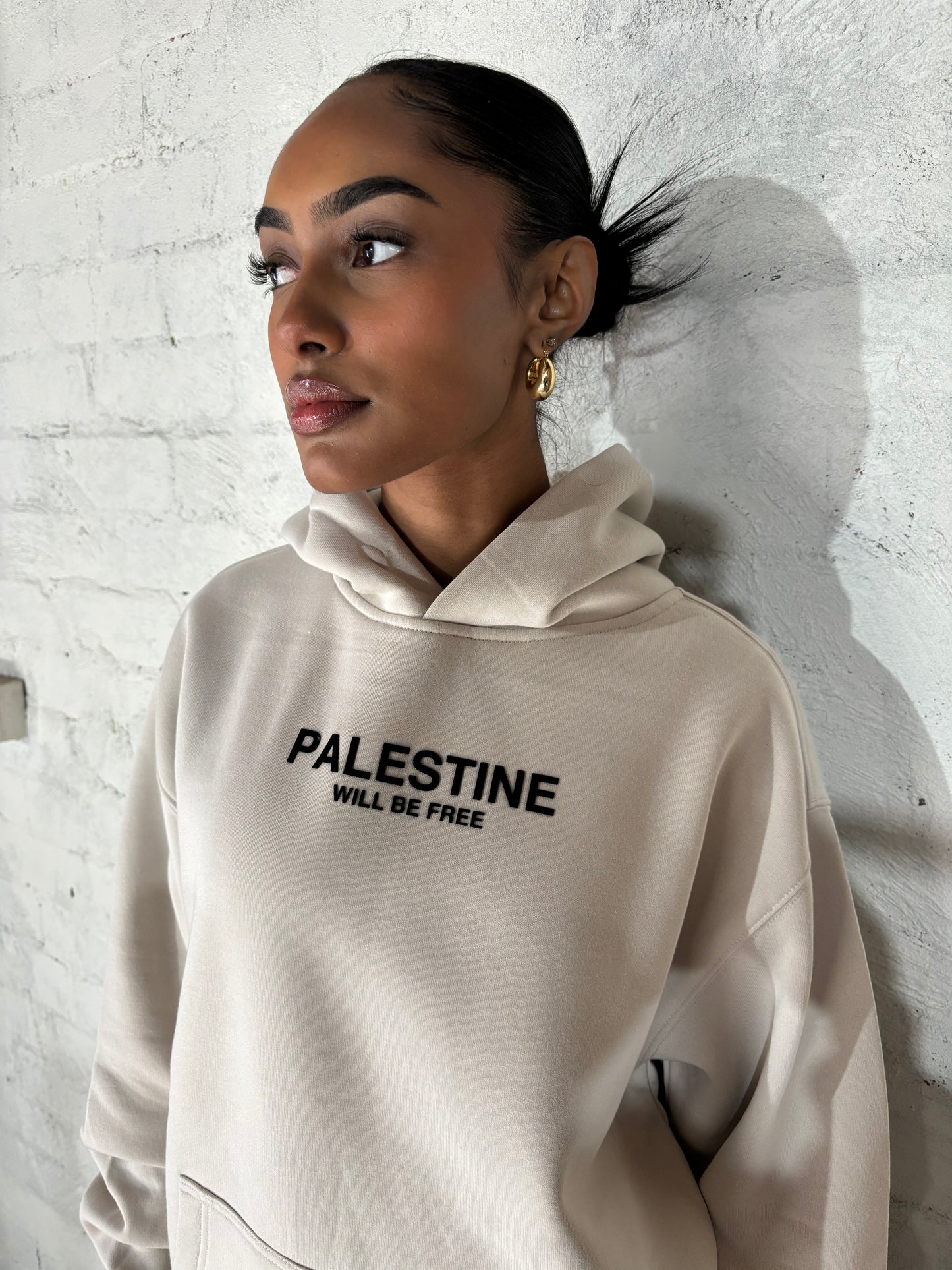 Palestine Will Be Free Adult Hoodie - BONE