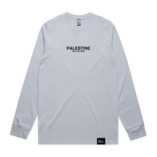 Palestine Will Be Free Adult Long sleeve T-Shirt - POWDER