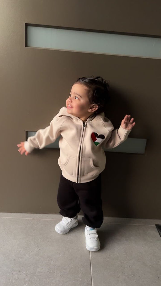 Palestine Heart - Kids Zip Jacket