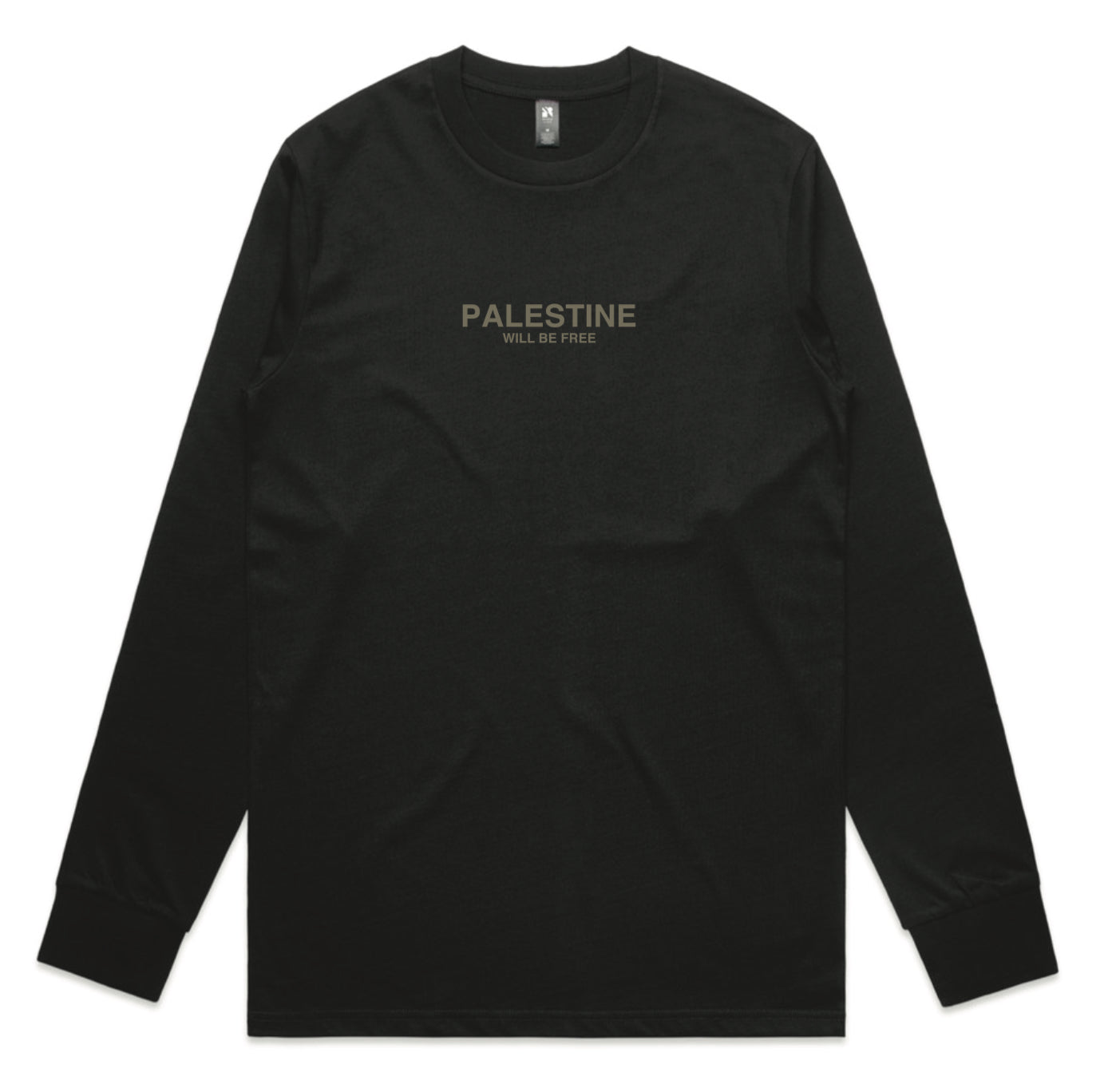 Palestine Will Be Free Adult Long sleeve T-Shirt - BLACK