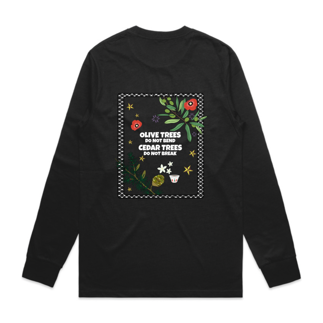 Palestine x Lebanon - Adult Long sleeve Shirts