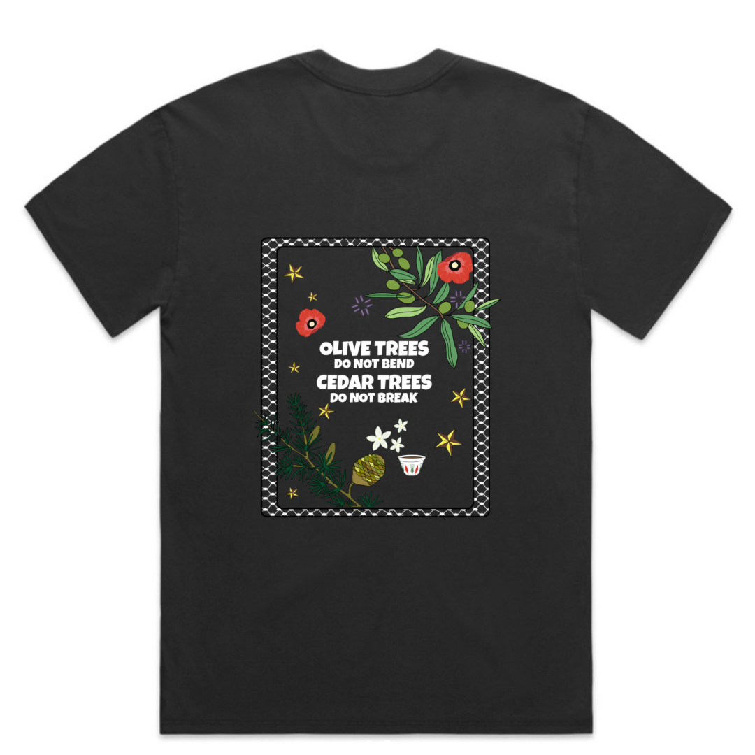 Palestine x Lebanon - Adult Short sleeve Shirts BLACK