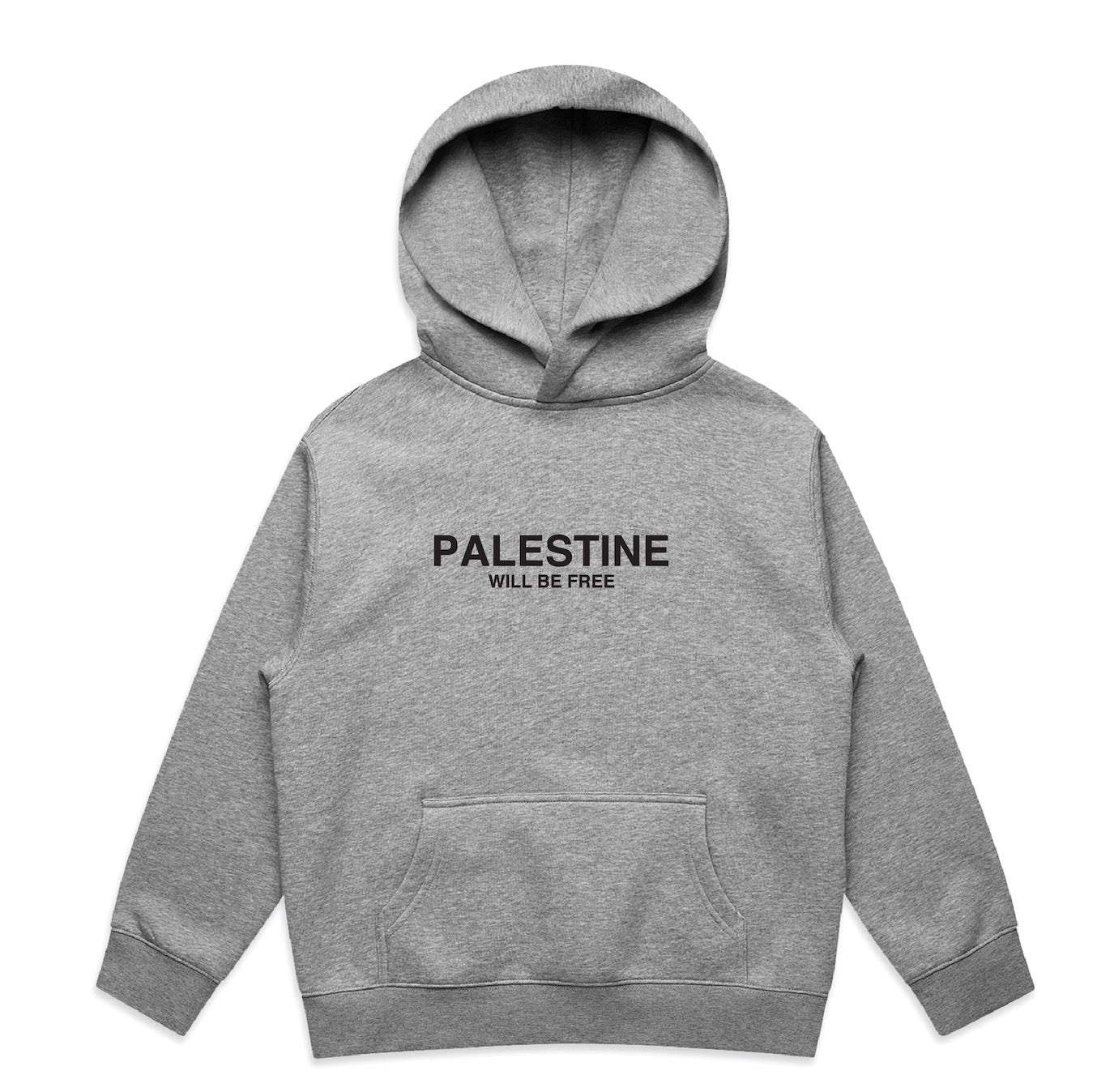 Palestine, Will be free Kids Jumper - GREY MARBLE