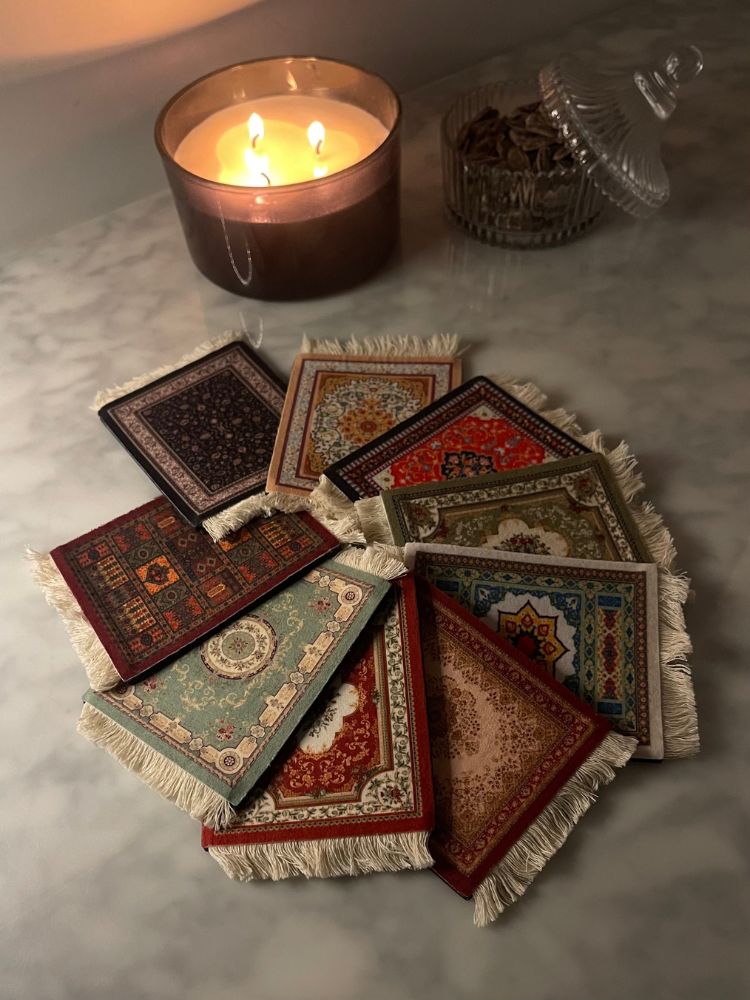 Prayer mat coasters