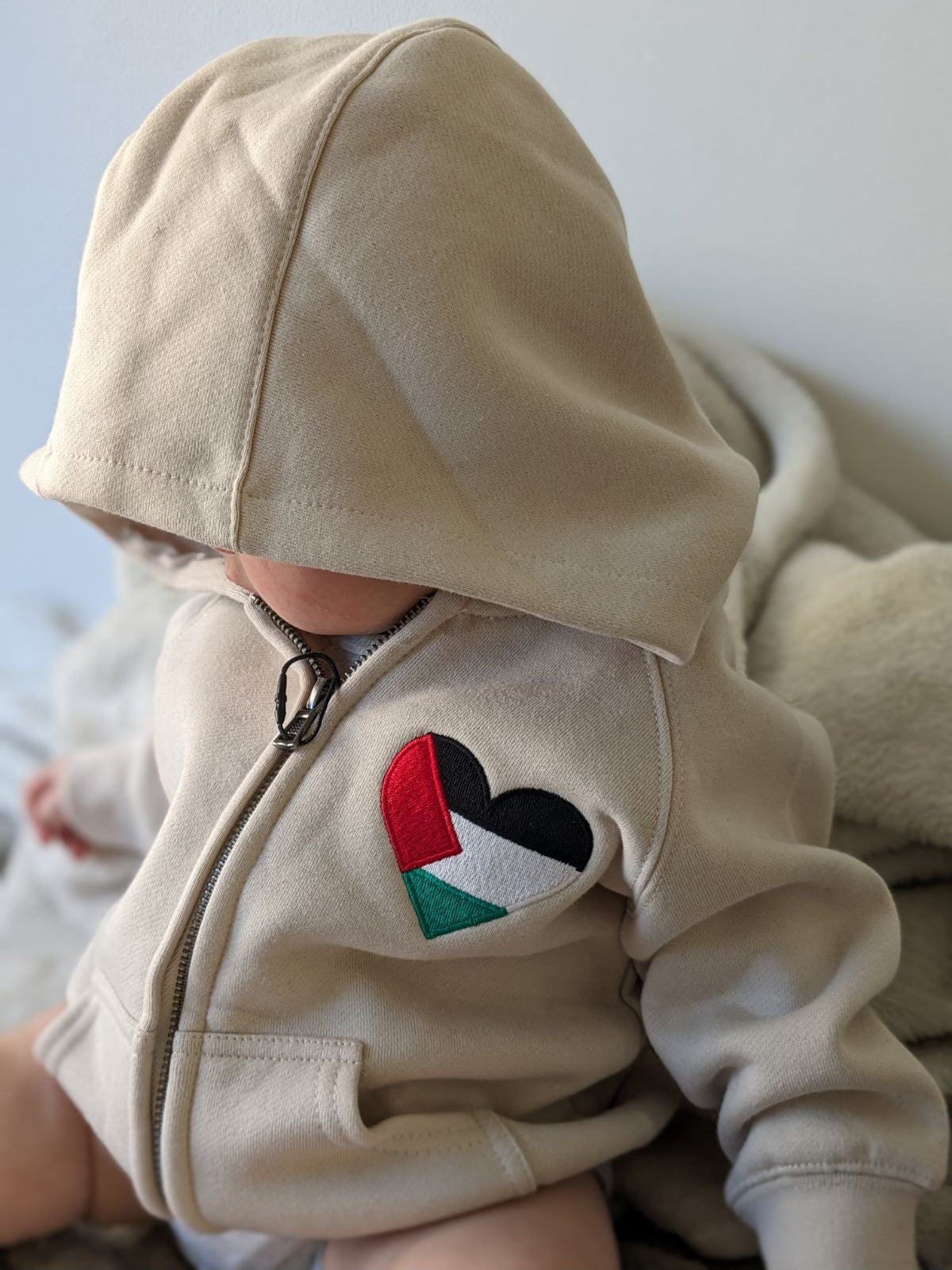 Palestine Heart - Kids Zip Jacket