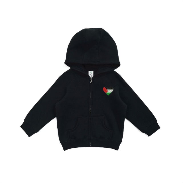 Palestine Heart - Kids Zip Jacket